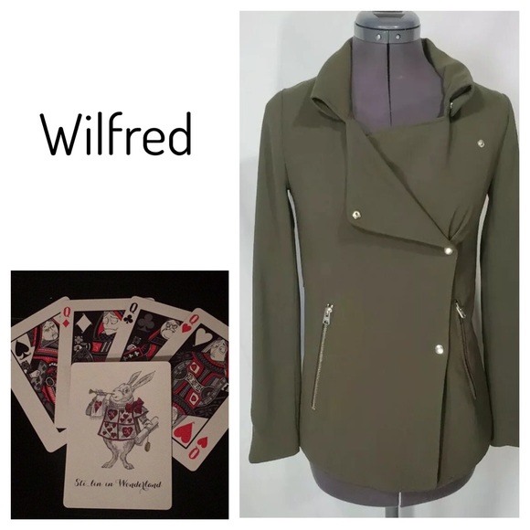 Wilfred Mayet Moto Drape Jacket XXXS Army Green - Picture 1 of 7